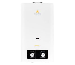 Calefont Gas Licuado Mademsa 11 Litros Tiro Natural Ionizado Essential 11 Eco GL Blanco