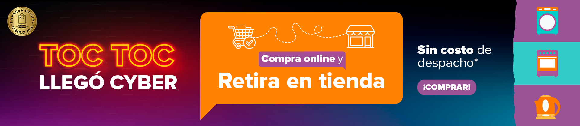 RETIRA EN TIENDA - sin costo de despacho.
