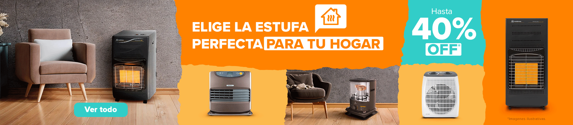 Elige la estufa perfecta pa tu hogar en MADEMSA
