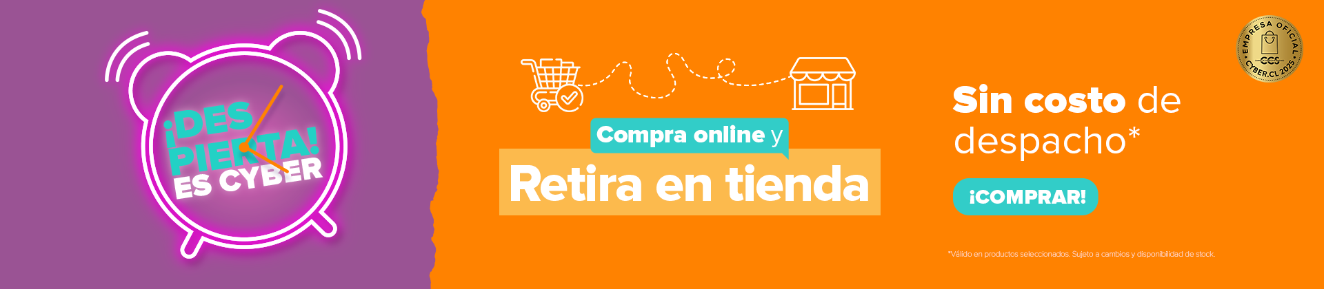 Retiro en tienda Cyber Mademsa