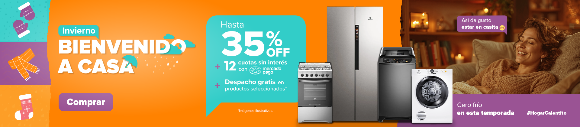 Bienvenido invierno a casa Mademsa - Hasta 35%Off + 12 cuotas sin interés con mercadopago